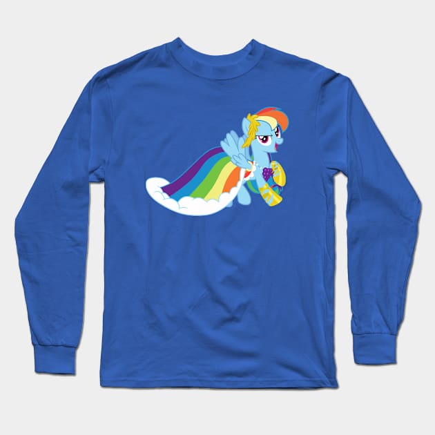 Gala Rainbow Dash landed Long Sleeve T-Shirt by CloudyGlow